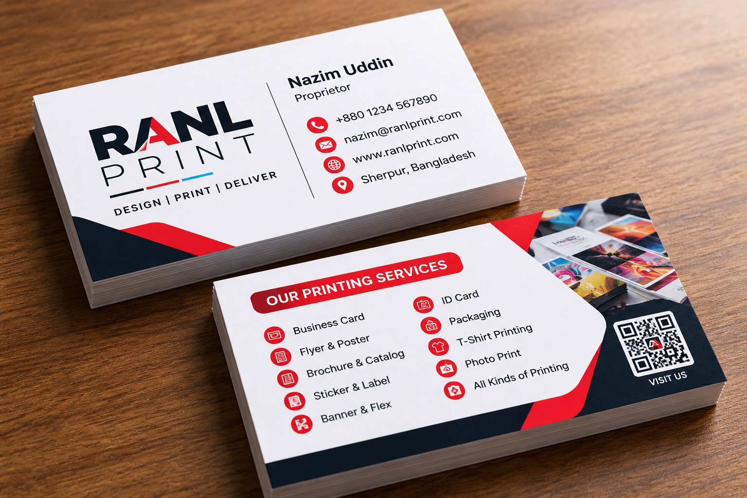 Business card work